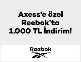 Axess’e özel reebok.com.tr’de 1.000 TL İndirim!