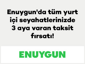 ENUYGUN’da tüm yurt içi seyahatlerinizde 3 aya varan taksit fırsatı!