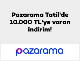 Pazarama Tatil'de 10.000 TL'ye varan indirim!