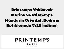 Printemps Yalıkavak Marina ve Printemps Mandarin Oriental, Bodrum Butiklerinde %15 İndirim!