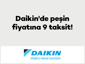 Daikin'de Peşin Fiyatına 9 Taksit!