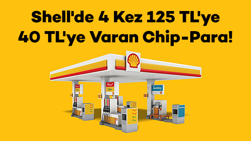 shell de 4 kez 125 tl ye 40 tl ye varan chip para axess